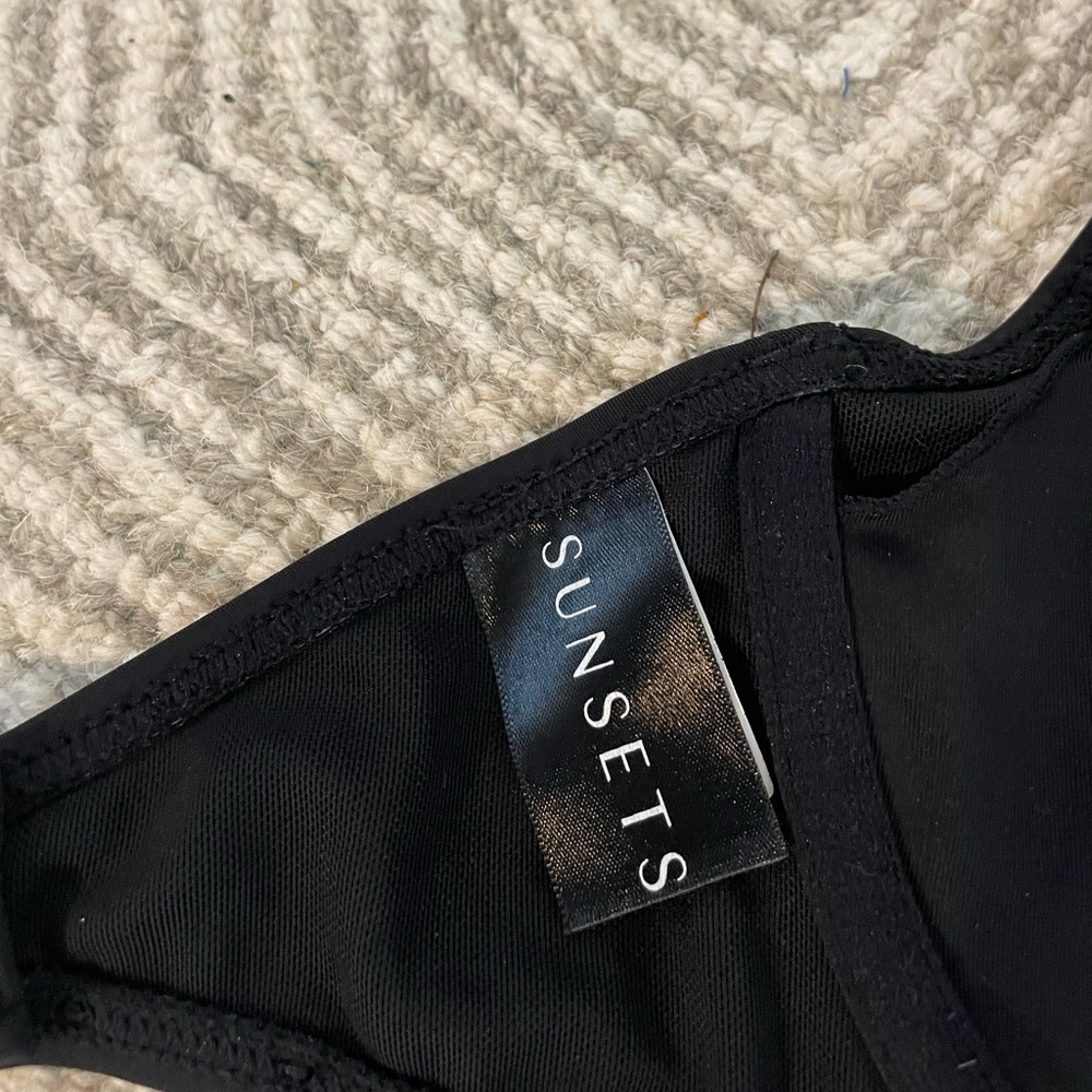 Sunsets Muse Halter Bikini Top Black - Picture 2 of 6